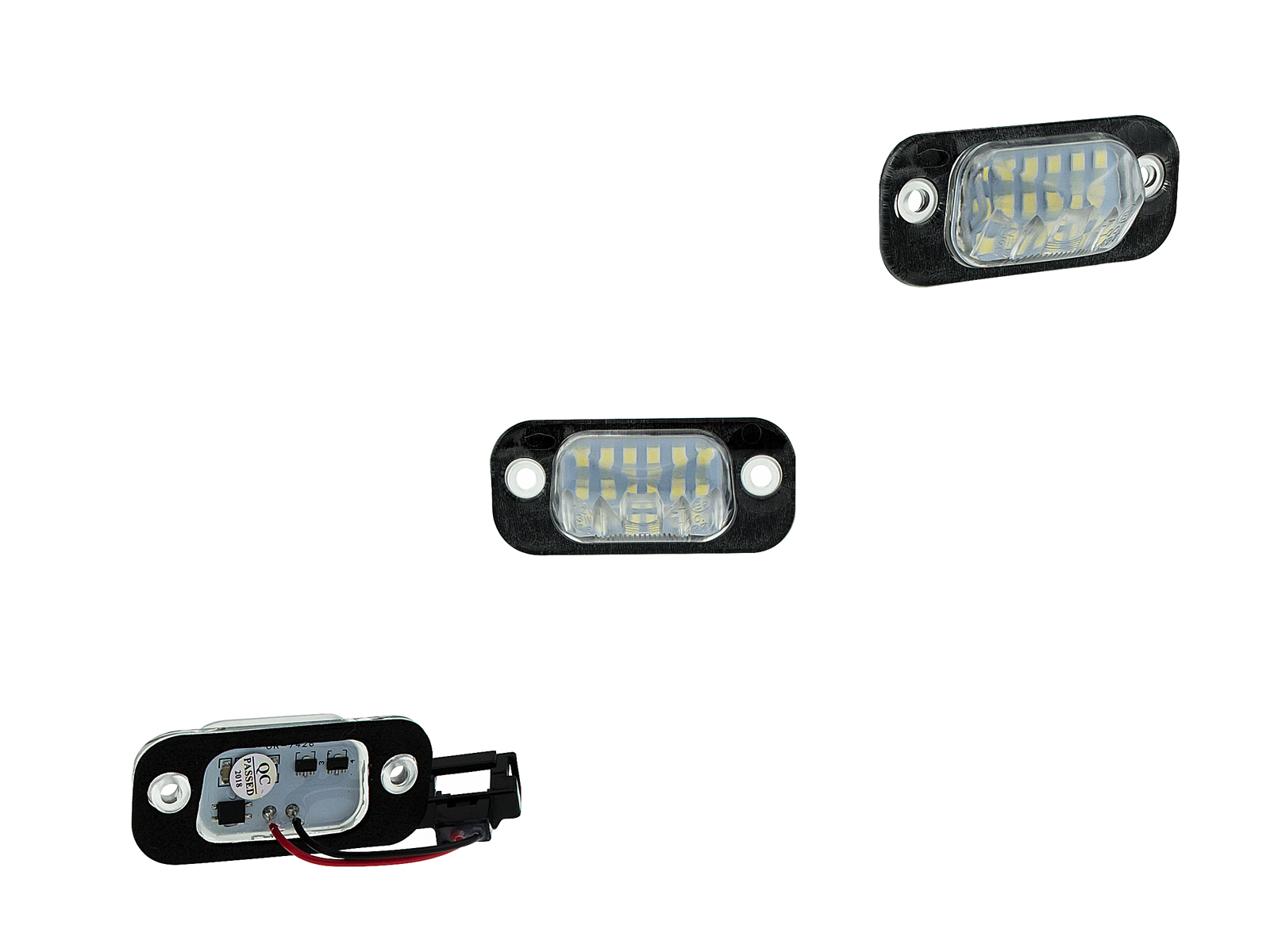 LED Kennzeichenbeleuchtung Vento schwarz inkl. Halter