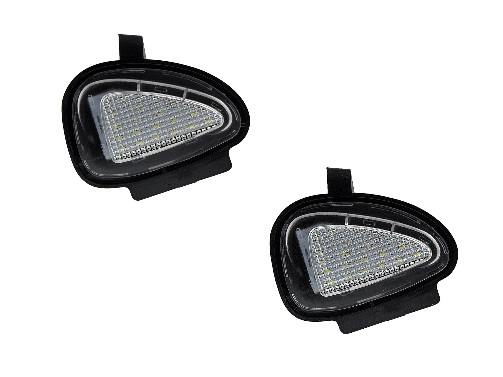 2x Round LED Puddle Lights For Ford Mondeo MK5, Ecosport, Edge, Focus – White 6000K