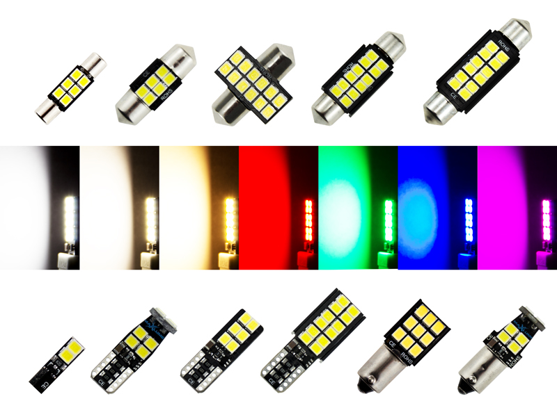10 Pack T10/W5W 2835 SMD LED Lampe KaltWeiss mit CanBus – LeDTek