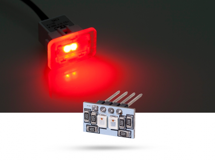 Modulplatine 2x SMD 2835 LED Platine Modul für Fußraumbeleuchtung für Audi und S