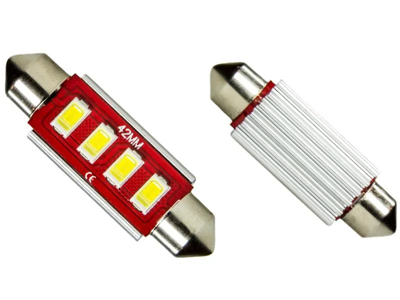 42mm 4x 5630 SMD LED Soffitte Weiß C10W Can-Bus CheckControl