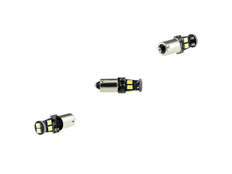 2x MaXlume® 6x SMD 2835 Ultra CAN-Bus LED 360LM Ba9s T4W Metallsockel 12V 24V