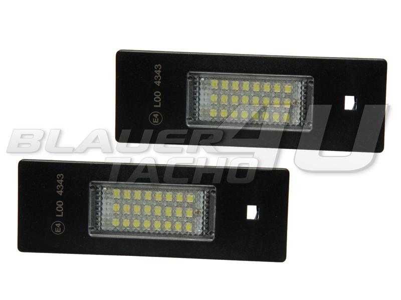 24 SMD LED Kennzeichenbeleuchtung Kennzeichenleuchten BMW E-Prüfzeichen 
