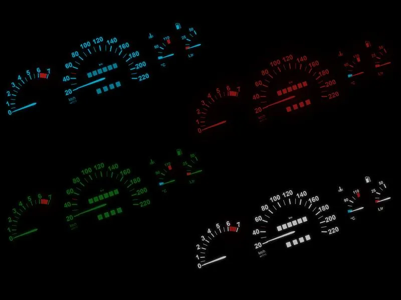 LED Umbauset Tachobeleuchtung für Opel Astra F Calibra Vectra A