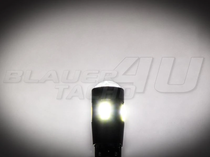2x 4 SMD + 3 Watt Chip LED Leuchtmittel  W5W T10 Weiß 6000K