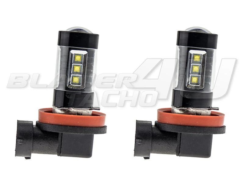 2x H8 80 Watt LED Leuchtmittel mit Osram-Chip LEDs
