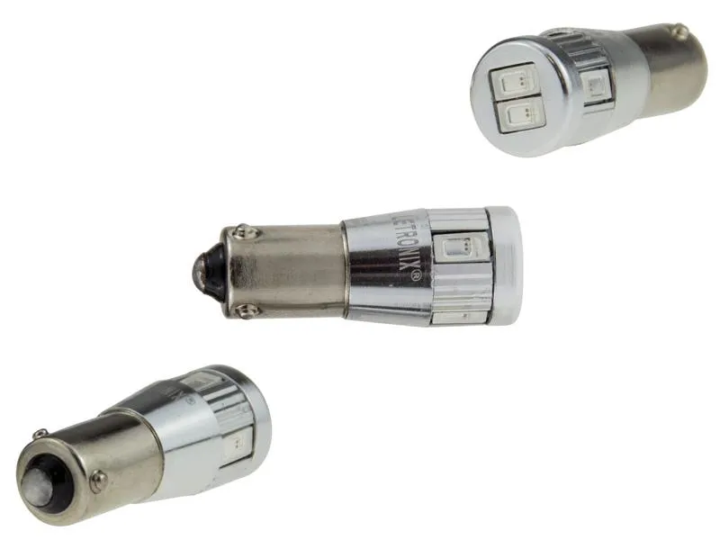 6 SMD 5630 LED Leuchtmittel BaY9s H21W CAN-Bus Gelb/Orange Silber