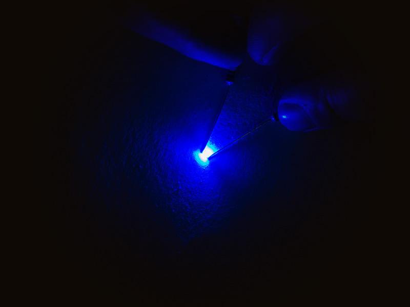 10x SMD LEDs 0603 in Blau 180 mcd