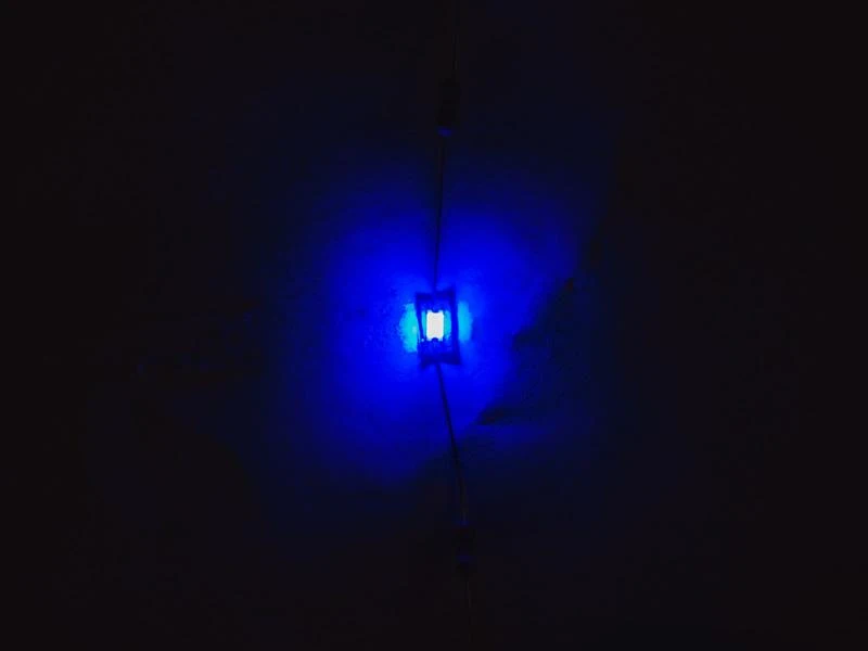 50x SMD 1206 Leds Blau Led 180 mcd