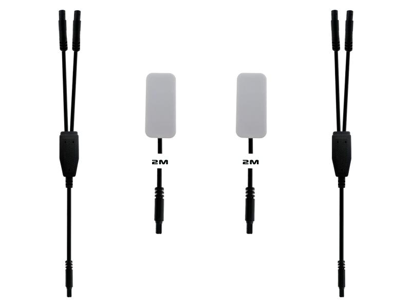Erweiterungsset 2er Set RGB LED Fußraumbeleuchtung für Ambientebeleuchtung