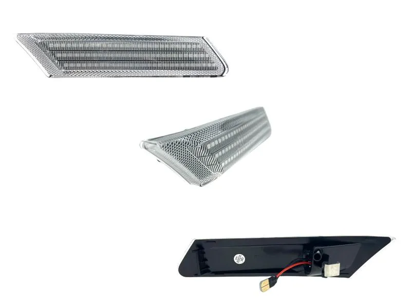 LED Seitenblinker Blinker Klar Silber Module für Porsche Cayman Typ 987C 2005-2013