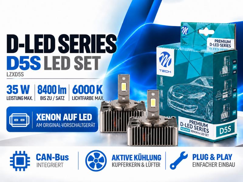 LETRONIX D5S LED Retrofit Xenon auf LED 6000K 8400lm CAN-Bus Plug & Play - LZXD5S