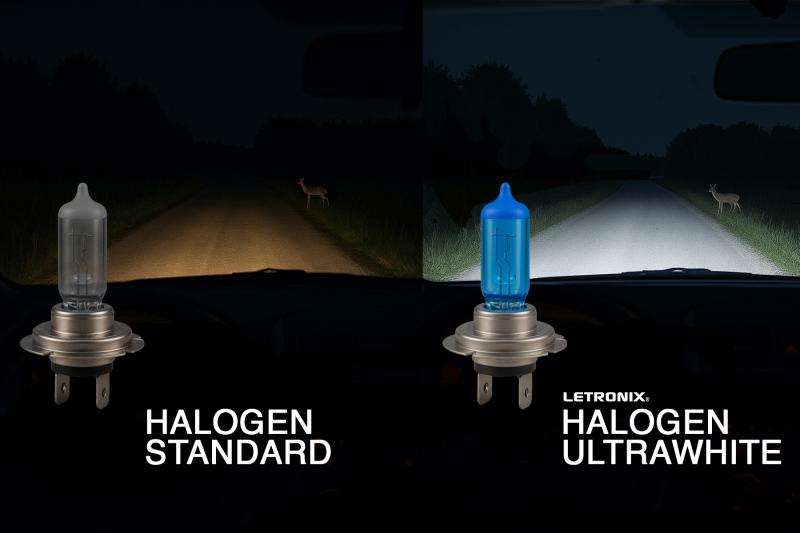 LETRONIX H9 12V 65W Halogen Leuchtmittel 8500K Xenon Gas Ultra White