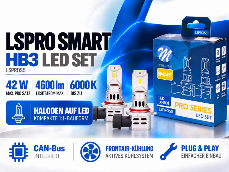 LETRONIX HB3 9005 LED Retrofit 6000K 4600lm CAN-Bus Fernlicht / Nebelscheinwerfer - LSPROS5