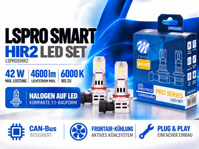 LETRONIX HIR2 9012 LED Retrofit 6000K 4600lm CAN-Bus Abblendlicht / Fernlicht - LSPROSHIR2
