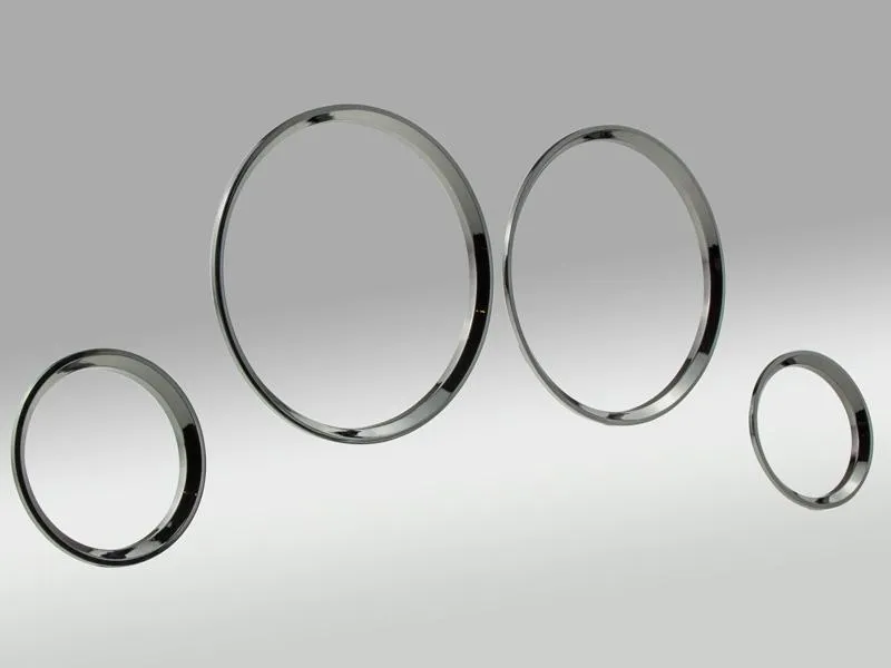 Letronix Black Chrom Tachoringe für Opel Corsa B Tigra 1 Combo B