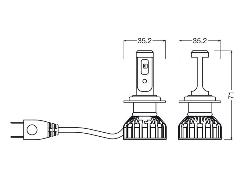 OSRAM ***B-WARE*** Night Breaker H7 LED SMART +330% 12V Straßenzulassung  - 64210DWNBSM-2HB