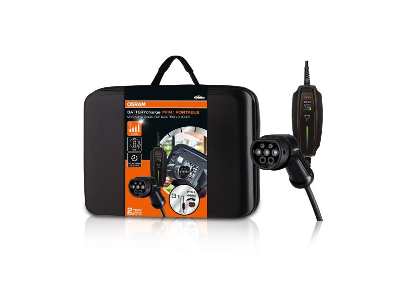 OSRAM BATTERYcharge 7PIN PORTABLE Typ 2 Mobiles Ladegerät 10A 16A 3,6 kW - OPC20A05