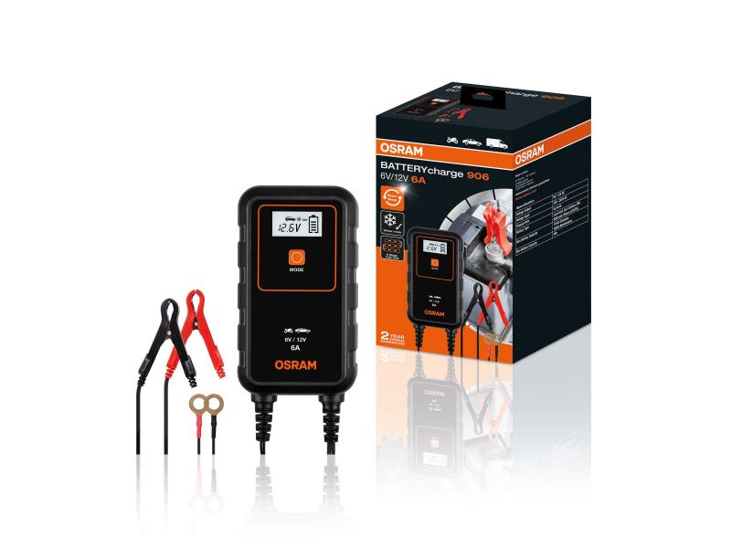 OSRAM BATTERYcharge 906 Batterieladegerät 6V 12V Erhaltungsladegerät - OEBCS906
