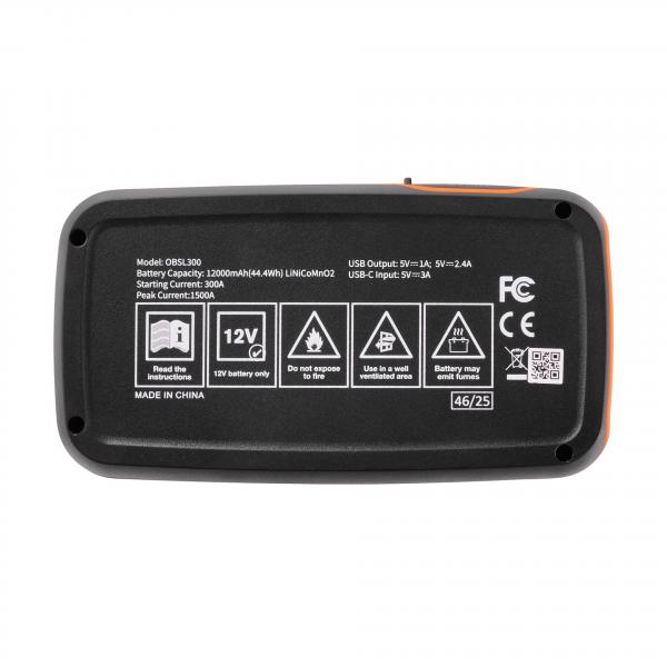 OSRAM BATTERYstart 300 Lithium Starthilfe Powerbank 13000 mAh 1500A - OBSL300