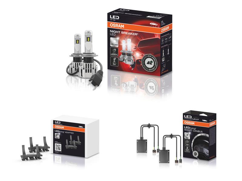 OSRAM LED Night Breaker Set für Opel Meriva B 2010-2017 mit Straßenzulassung