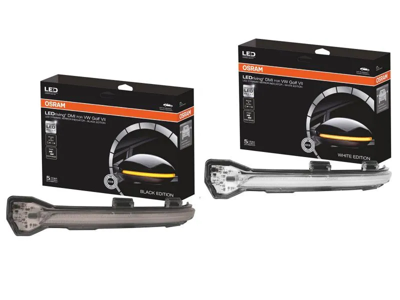 OSRAM LEDriving® Dynamische LED Spiegelblinker für VW Golf 7 Touran 2 Weiß