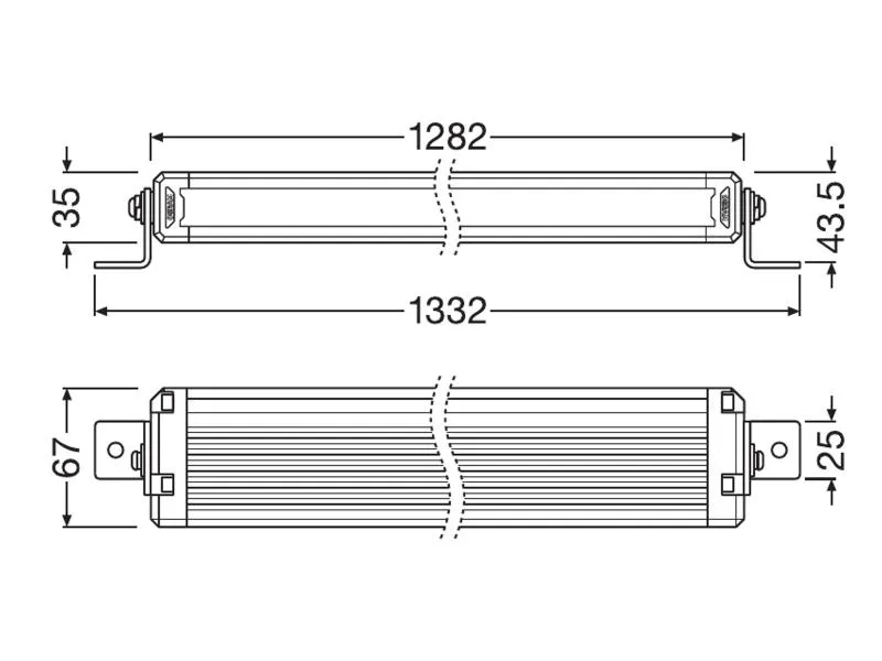 OSRAM LEDriving® LED Lightbar Zusatzscheinwerfer VX1250-CB SR SM - LEDDL126-CB SR