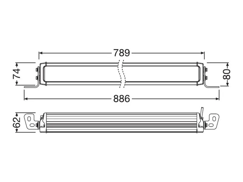 OSRAM LEDriving® LED Lightbar Zusatzscheinwerfer VX750-CB DR SM - LEDDL125-CB DR SM