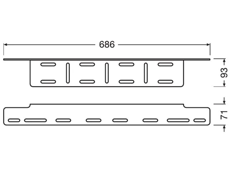 OSRAM LEDriving® Lightbar Kennzeichenhalter Fahrlichthalter Bracket AX - LEDDL ACC 103