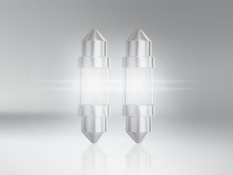 OSRAM NIGHT BREAKER LED C5W 36mm Soffitte 12V 1W Kalt-Weiß 6000K mit ECE R37 Straßenzulassung