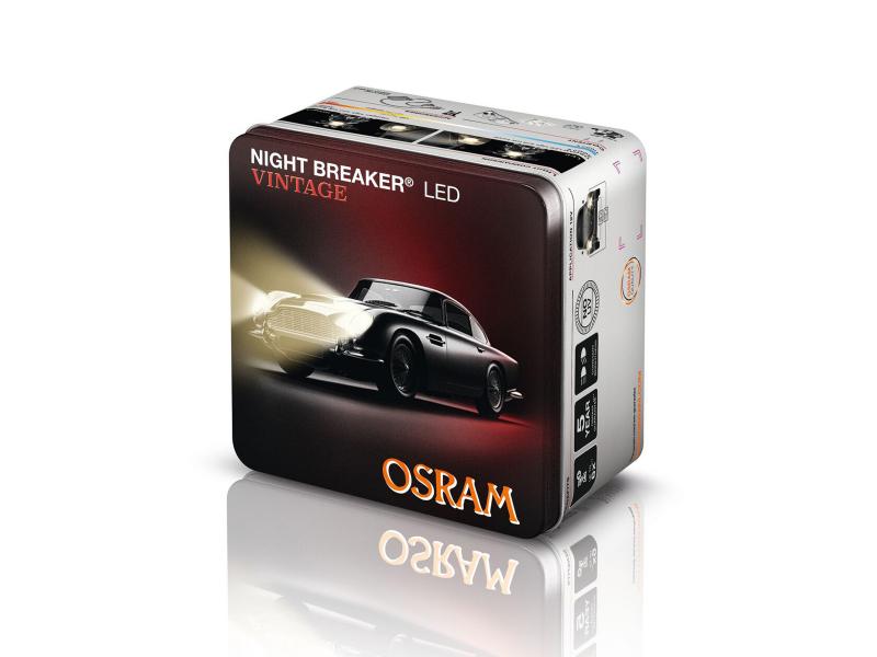 OSRAM Night Breaker H4 / R2 LED Vintage Warm-​Weiß 3000K Abblendlicht + Fernlicht - Straßenzulassung