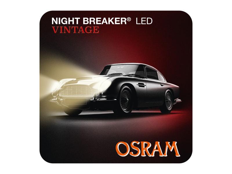 OSRAM Night Breaker H4 / R2 LED Vintage Warm-​Weiß 3000K Abblendlicht + Fernlicht - Straßenzulassung