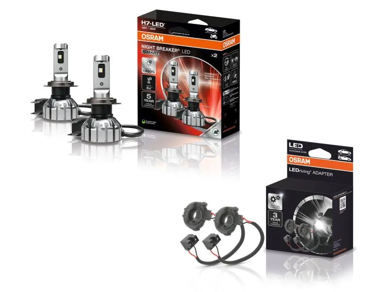 OSRAM Night Breaker H7 LED GEN3 SMART Abblendlicht SET für VW T-Roc Typ A1 ab 2017