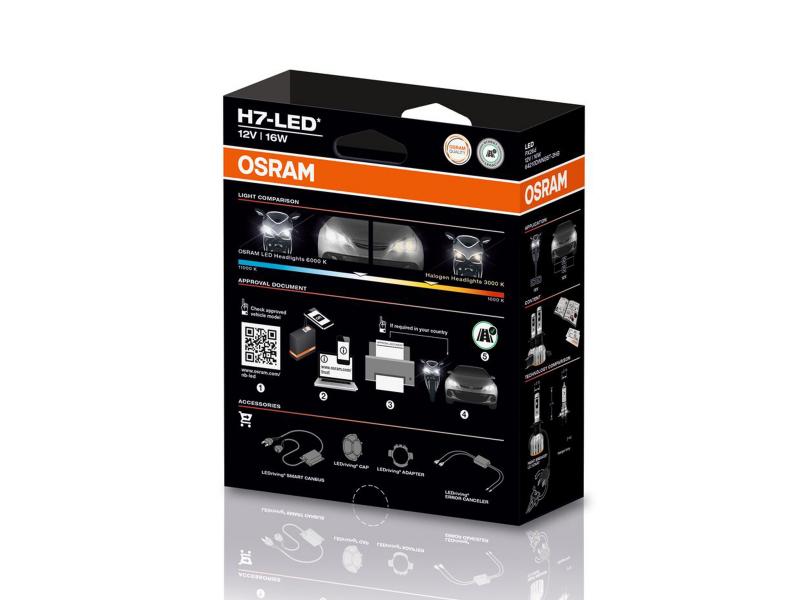 OSRAM Night Breaker H7 LED START +230% 12V Straßenzulassung  - 64210DWNBST-2HB