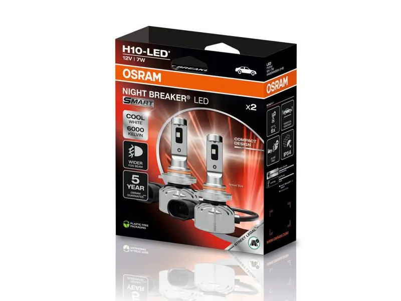 OSRAM Night Breaker LED SMART H10 Nebelscheinwerfer 12V 6000K  - 9145DWNBSM-2HB
