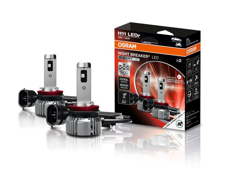 OSRAM Night Breaker LED SMART H11 ECE Leuchtmittel 12V 6000K  - 64211DWNBSM-ECE