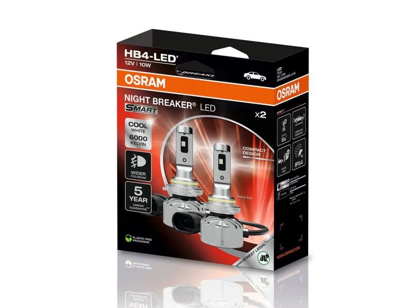 OSRAM Night Breaker LED SMART HB4 Nebelscheinwerfer 12V 6000K  - 9006DWNBSM-2HB