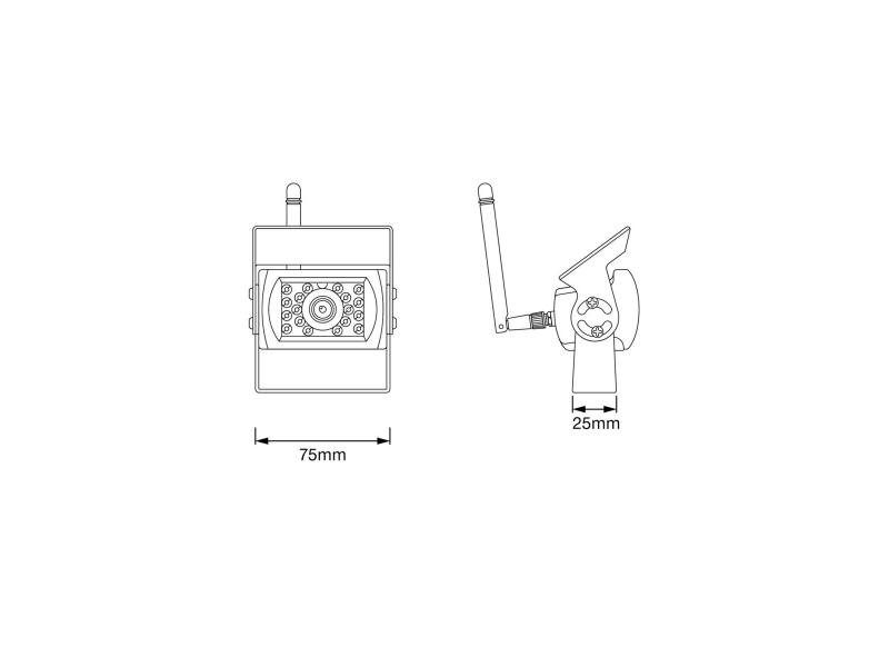 OSRAM ROADsight OWRCS7 Funk Rückfahrkamera 7 Zoll 1080p Nachtsicht IP67 - OWRCS7