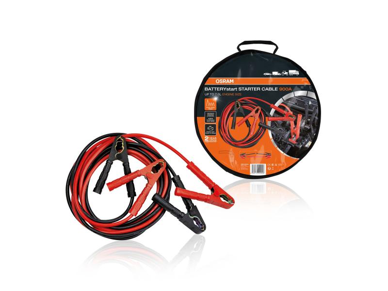 OSRAM STARTERcable 900A Starthilfekabel Überbrückungskabel 4,5 m 12V 24V - OSC350