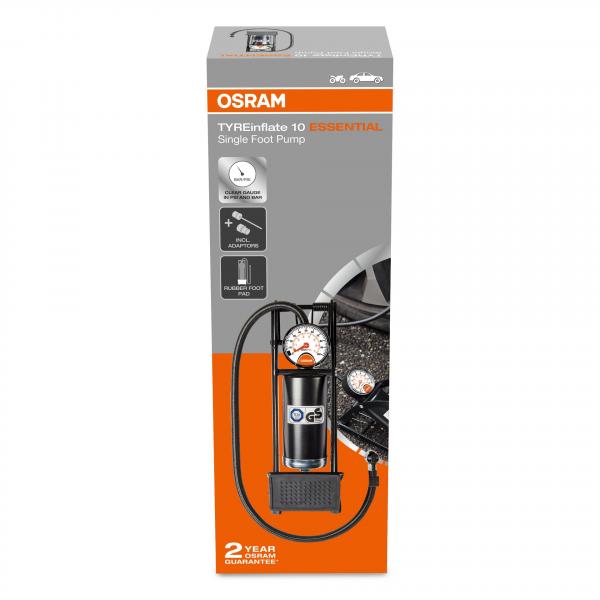 OSRAM TYREinflate 10 ESSENTIAL 12V Reifenpumpe Luftkompressor Reifenfüller - OFP10ESN