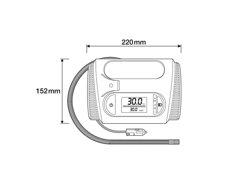 OSRAM TYREinflate 2120 Akku Reifenpumpe Luftkompressor Reifenfüller - OTI2120