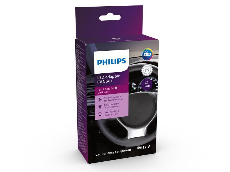 Philips 3 in 1 CAN-Bus H1 LED Adapter für Ultinon Pro6000 H1 LEDs - 18962X2