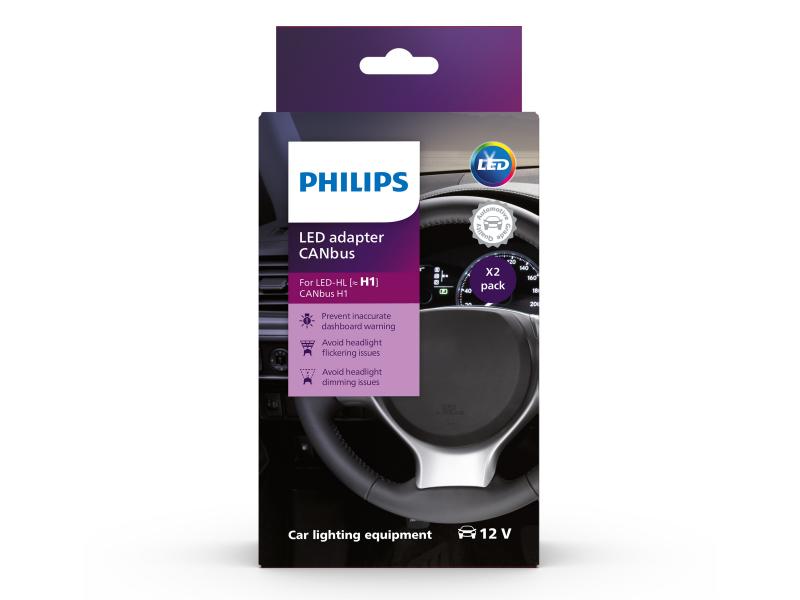 Philips 3 in 1 CAN-Bus H1 LED Adapter für Ultinon Pro6000 H1 LEDs - 18962X2