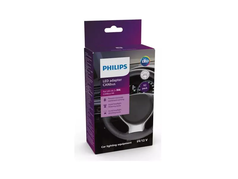 Philips CAN-Bus H4 LED Adapter für Ultinon Pro6000 H4 LED Abblendlicht - 18960X2