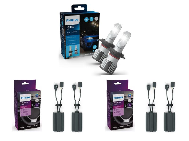 Philips H7 LED Pro6000 +450% Boost  Abblendlicht Set für Opel Insignia B 2017-2020