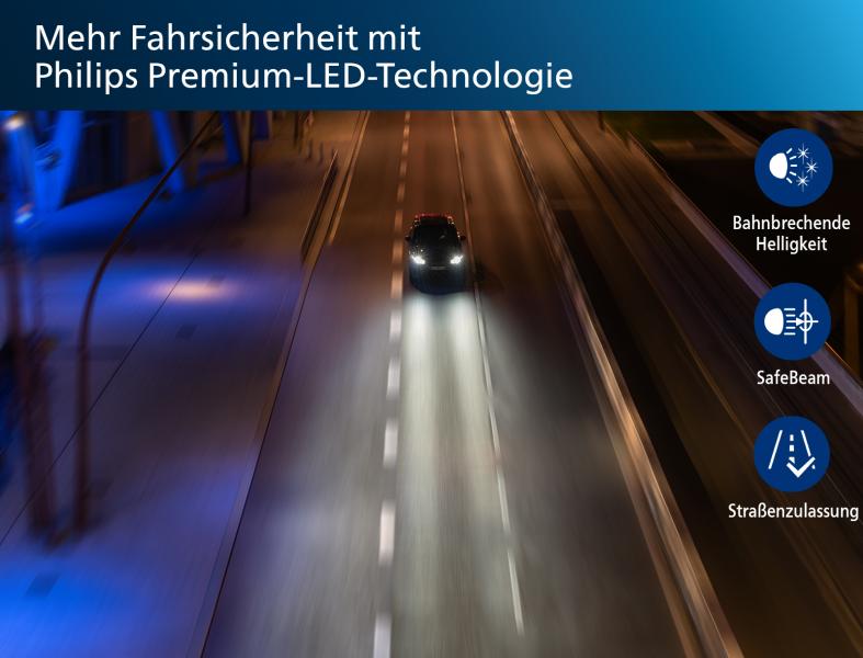 Philips Ultinon Pro6000 Boost H11 LED +400% 18W ECE R37 Zulassung - 11362U60BX2
