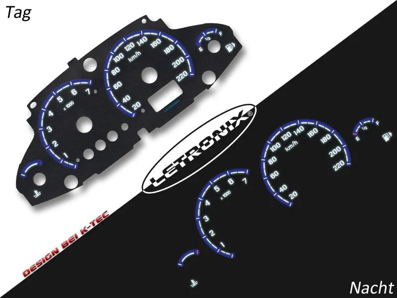 LETRONIX EL-Dash Plasma Speedometer Discs For Opel Vectra B – 220km/h, Diameter An