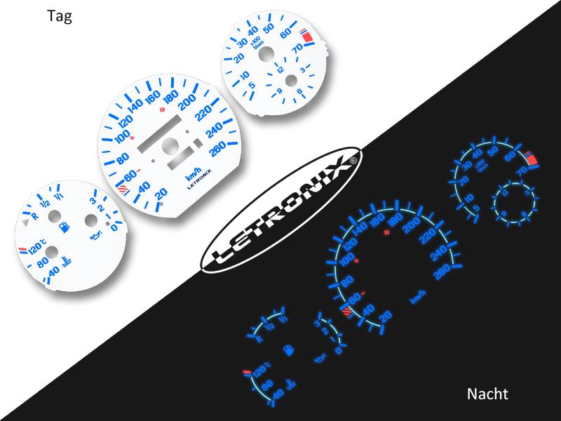 Plasma Tacho Tachoscheiben Mercedes E-Klasse W124 20-260Kmh 7000U/Min