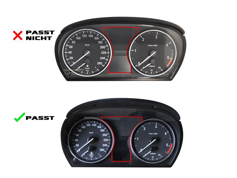 Sport Optik Tacho Umbau Komplettset passend für BMW E90 E91 E92 E93 X1 E84 M3