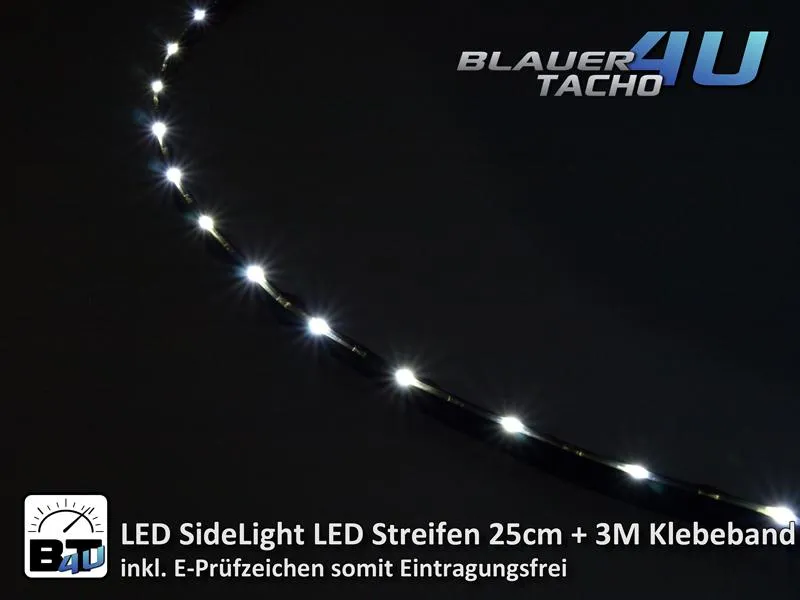 TFL LED Tagfahrlicht (Standlicht) Stripe SideLED E-Prüfzeichen